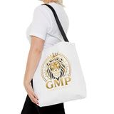 Lion Crest Tote Bag — GMP Gold Emblem Canvas Tote