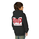 Youth Hoodie - GMP (God Money Power) Bold Red Graphic