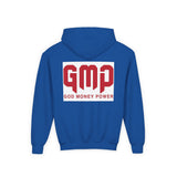 Youth Hoodie - GMP (God Money Power) Bold Red Graphic