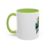 God Money Power Accent Coffee Mug — Inspirational Faith & Success Ceramic Mug (11/15oz)