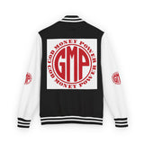 Letterman Jacket — GMP (God Money Power) Red & White Varsity Jacket