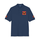 Embroidered Floral Skull Polo