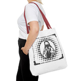 Tote Bag — "God Money Power" Retro Saint Graphic Tote
