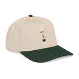 Vertical Wildlife Icons Mid-Profile Baseball Cap — Nature Lover Trucker Hat