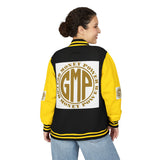 GMP Gold Logo Letterman Jacket — God Money Power Varsity Jacket