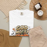 God Money Power- Halloween Pumpkin Graphic T-Shirt