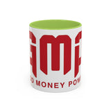 GMP Coffee Mug — Good Money Power Red Accent Ceramic Mug (11/15oz)
