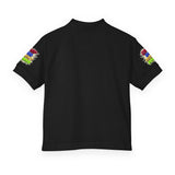 Youth Polo Shirt — Colorful "Camp Gov Summer Power" Logo Tee