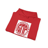 GMP 'Good Money Power' Logo Hoodie — White Red Graphic Sweatshirt