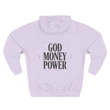 God Money Power Hoodie — Minimalist Inspirational Graphic Hoodie
