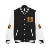Letterman Jacket — 'God Money Power' Graphic Varsity Jacket