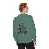 Sweatshirt — GOD MONEY POWER Bold Graphic Crewneck