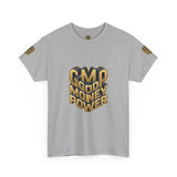 T-Shirt — Gold 3D 'Good Money Power' Graphic Tee