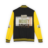 Letterman Jacket — 'God Money Power' Retro Varsity Jacket