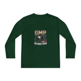 Youth Long Sleeve Tee — GMP (God Money Power) Eagle Graphic
