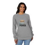God Money Power Sweatshirt — Inspirational Graphic Raglan Crewneck