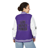 God Money Power Letterman Jacket