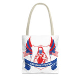 Tote Bag — Patriotic 'God Money Power' Religious Graphic Tote