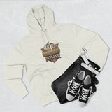 Hoodie — 'God Money Power' Vintage Emblem Fleece Hoodie