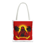 Sunrise Rasta Tote Bag – "God Money Power" Graphic Beach Shopper