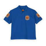 Youth Polo — Halloween Pumpkin- God Money Power