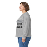 Long Sleeve Tee — "Put God First, Hustle for the Money, Put Yourself in Power" Inspirational Faith & Hustle Top