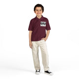 Youth Polo Shirt with 'GMP God Money Power' Chest Logo