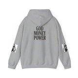 God Money Power Hoodie — Bold Religious Graphic Pullover