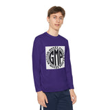 Youth Long Sleeve Tee — "GMP" Good Money Power Circular Logo