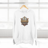 Hoodie — 'God Money Power' Vintage Emblem Fleece Hoodie