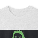 Long Sleeve Tee — Neon Green 'God Money Power' Graphic