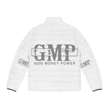 God Money Power Puffer Jacket — Men's Logo Quilted Coat