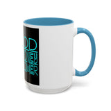 Coffee Mug — "God Money Power" Neon Nun Accent Ceramic Mug (11/15 oz)