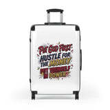 Suitcase - "Put God First, Hustle for the Money, Put Yourself in Power" Inspirational Carry-On