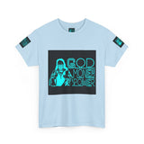 God Money Power Tee — Retro Neon Graphic T-Shirt