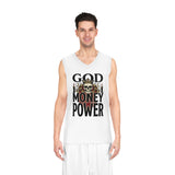 God Money Power- Skull Basketball Jersey – Streetwear Athletic Tank