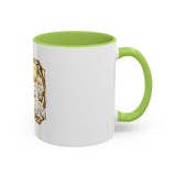 Coffee Mug — "God Money Power" Gold Emblem Accent Mug