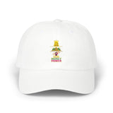 Dad Cap — Cute Floral Bear Stack “Power” Embroidery (Classic Baseball Hat)