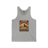 Tank Top — "God, Money, Power" Vintage Pyramid Graphic
