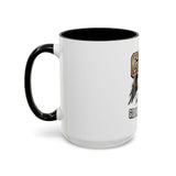 GMP ‘God Money Power’ Accent Coffee Mug - Bold Eagle Graphic 11/15oz