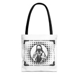 Tote Bag — "God Money Power" Retro Saint Graphic Tote