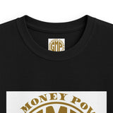 Kids Tee — Gold 'GMP' Circle Logo (God Money Power)