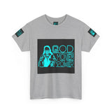 God Money Power Tee — Retro Neon Graphic T-Shirt