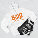 GMP "God Money Power" Hoodie — Bold Orange Streetwear Fleece