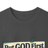 Long Sleeve Tee — “Put GOD First, Hustle for the MONEY, Put Yourself in POWER” Inspirational Graphic