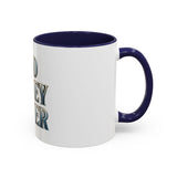 God Money Power Accent Coffee Mug - Inspirational Faith & Prosperity Ceramic Mug (11/15oz)