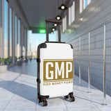 GMP 'God Money Power' Carry-On Suitcase — Bold Religious Travel Luggage