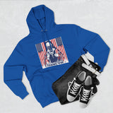 Patriotic 'God Money Power' Hoodie — Americana Flag Graphic Fleece Hoodie