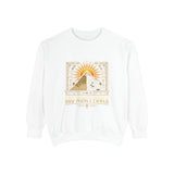 Pyramid Sun Graphic Sweatshirt — Good Morning Power Vintage Vibe