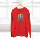 God Money Power Hoodie — Retro Bold Graphic Pullover